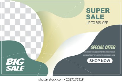 Landscape Social Media Banner,bigsale up to 50%.