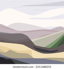 landscape in the style of abstraction, SSTKabstract