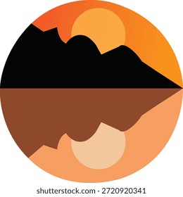 paisagem, sol, colina, sombra, arte,