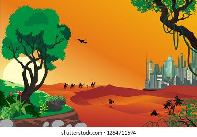 Landscape - Sunrise In The Desert