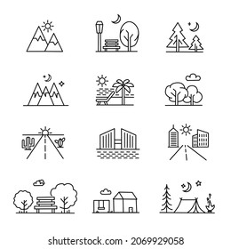 landscape symbols for map symbols or others