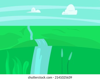 landscape trifle flat design illustration