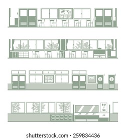 Landscape of various schools