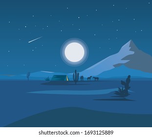 Landscape vector art , Desert vector art , friends art, landscape mountain vector art