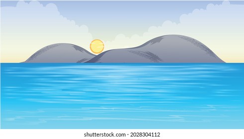 Landscape vector art and illustration