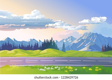 Landscape Vector Background