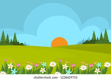 Landscape Vector Background