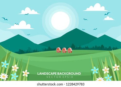 Landscape Vector Background