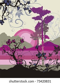 Landscape Vector Background