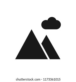 landscape vector icon 10 eps