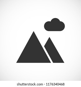 landscape vector icon 10 eps