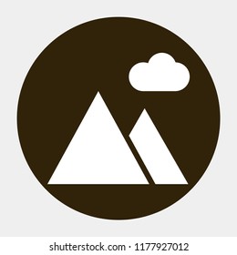 landscape vector icon 10 eps