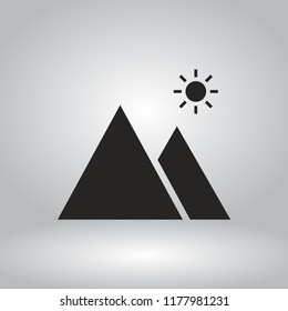 landscape vector icon 10 eps