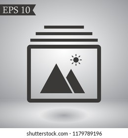 landscape vector icon 10 eps