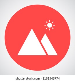 landscape vector icon 10 eps