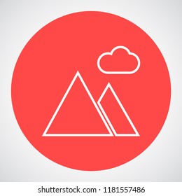 landscape vector icon 10 eps