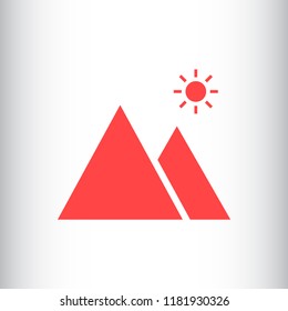 landscape vector icon 10 eps