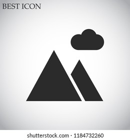 landscape vector icon 10 eps