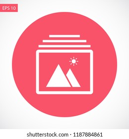 landscape vector icon 10 eps