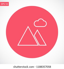 landscape vector icon 10 eps