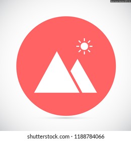 landscape vector icon 10 eps