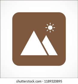 landscape vector icon 10 eps