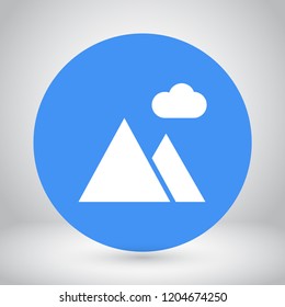landscape vector icon 10 eps