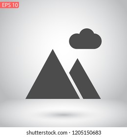 landscape vector icon 10 eps