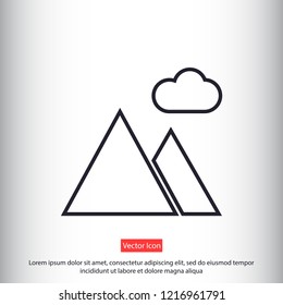 landscape vector icon 10 eps