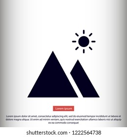 landscape vector icon 10 eps