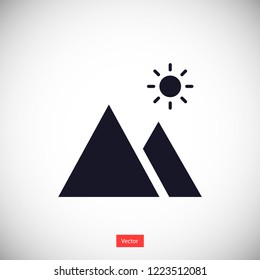 landscape vector icon 10 eps