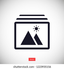 landscape vector icon 10 eps