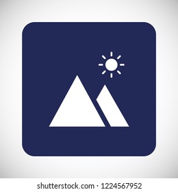 landscape vector icon 10 eps