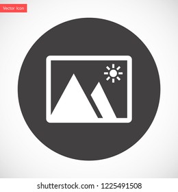 landscape vector icon 10 eps