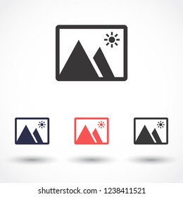 landscape vector icon 10 eps