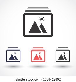 landscape vector icon 10 eps