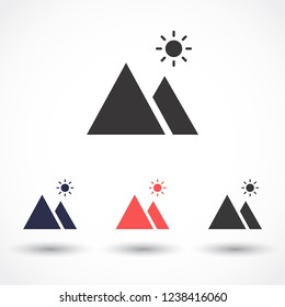 landscape vector icon 10 eps
