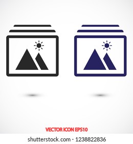 landscape vector icon 10 eps