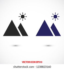 landscape vector icon 10 eps