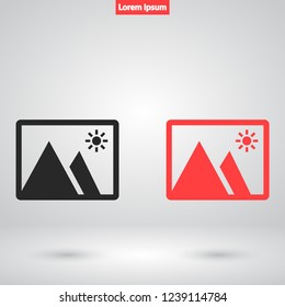 landscape vector icon 10 eps