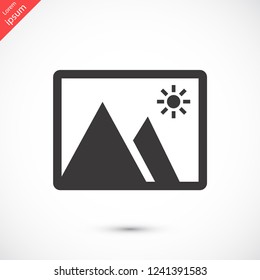 landscape vector icon 10 eps