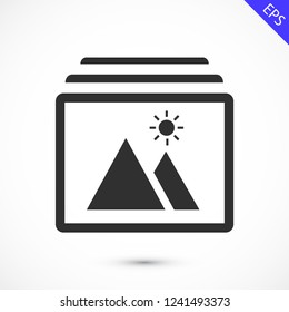 landscape vector icon 10 eps