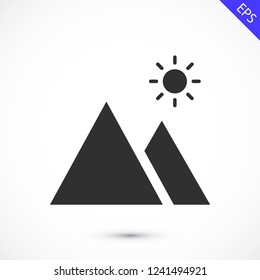 landscape vector icon 10 eps