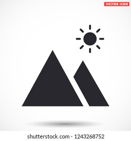 landscape vector icon 10 eps