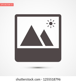 landscape vector icon 10 eps