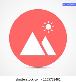 landscape vector icon 10 eps