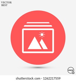 landscape vector icon 10 eps