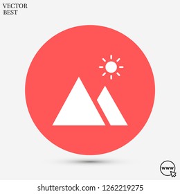 landscape vector icon 10 eps