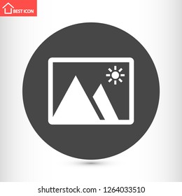 landscape vector icon 10 eps