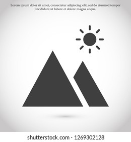 landscape vector icon 10 eps